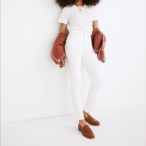 Madewell petite high rise perfect vintage  jeans tile white